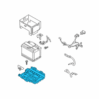 OEM 2019 Kia Forte Tray Assembly-Battery Diagram - 37150M6100