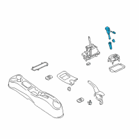 OEM 2011 Nissan Cube Knob Assy-Control Lever, Auto Diagram - 34910-1FS2C