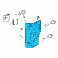 OEM 2022 Ford F-250 Super Duty Tail Lamp Diagram - LC3Z-13404-E