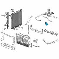 OEM 2021 GMC Canyon Upper Hose Diagram - 84463185