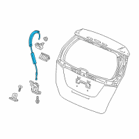 OEM 2016 Honda Fit Cable, Tailgate Opener Diagram - 74830-T5A-000