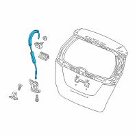 OEM 2017 Honda Fit Cable, Tailgate Opener Diagram - 74830-T5A-000