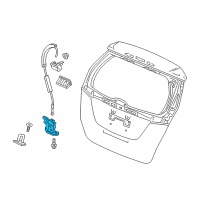OEM 2019 Honda Fit Lock Assembly, Tail Gate Diagram - 74801-T5S-K01