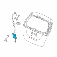 OEM 2017 Honda Fit Lock Assembly, Tail Gate Diagram - 74801-T5S-K01