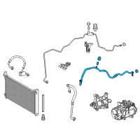 OEM 2020 Lexus NX300h Tube Sub-Assembly, Suction Diagram - 88707-78060