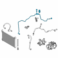 OEM Lexus NX300h Tube Sub-Assembly, Liquid Diagram - 88706-78070