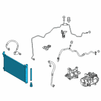 OEM 2016 Lexus NX300h CONDENSER Assembly Diagram - 88460-78030