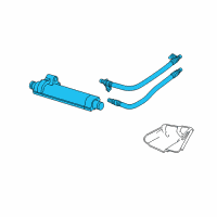 OEM Ford Crown Victoria Oil Cooler Diagram - 6W7Z-6A642-AA
