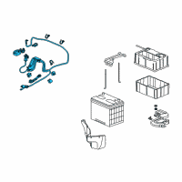 OEM Acura ZDX Cable Assembly, Starter Diagram - 32410-SZN-A00