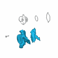 OEM 2008 Dodge Sprinter 2500 Water Pump Diagram - 68084803AA