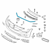 OEM 2017 BMW 340i GT xDrive Front Engine Hood Sealing Diagram - 51-76-7-293-711