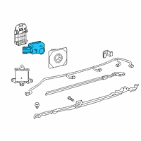 OEM Lexus LS500h Sensor, Ultrasonic Diagram - 89341-06070-D2