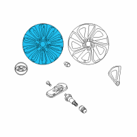 OEM 2018 Hyundai Sonata Wheel Assembly Aluminium Diagram - 52910-E6510