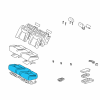 OEM 2001 Lexus LS430 Pad, Rear Seat Cushion Diagram - 71611-50160