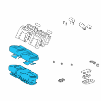 OEM 2001 Lexus LS430 Cushion Assembly, Rear Seat Diagram - 71460-50510-B0