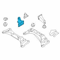 OEM 2003 BMW 330Ci Right Supporting Bracket Diagram - 22-11-1-094-694