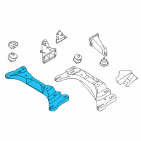 OEM BMW 323i GEARBOX SUPPORT Diagram - 22-31-5-A0E-6F2