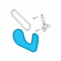 OEM Chrysler Belt-ALTERNATOR And A/C Compress Diagram - 4792746AB