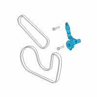 OEM 2002 Chrysler Sebring TENSIONER-Belt Diagram - 4792495AC