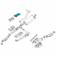 OEM Nissan Pathfinder INSULATOR-Heat, Rear Floor Diagram - 74761-EA400