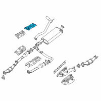 OEM 2008 Nissan Pathfinder INSULATOR-Heat, Rear Floor Diagram - 74761-EA400