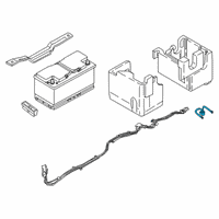 OEM 2019 BMW 530e 2Nd Battery Cable Diagram - 61-12-8-386-674