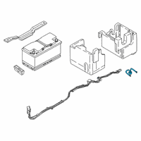 OEM BMW 530i 2Nd Battery Cable Diagram - 61-12-8-386-674