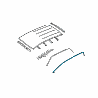 OEM 2010 Mercury Mariner Roof Weatherstrip Diagram - 9L8Z-7851222-A