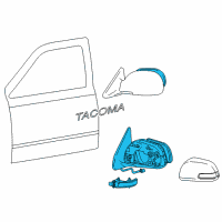 OEM 2014 Toyota Tacoma Mirror Assembly Diagram - 87940-04201