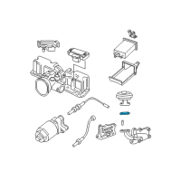 OEM Pontiac EGR Tube Gasket Diagram - 10077547