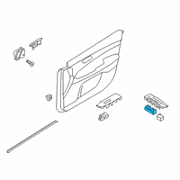 OEM Kia Forte Power Window Switch Diagram - 93571M6100