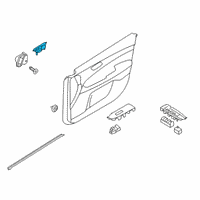 OEM 2019 Kia Forte Door Inside Handle Assembly Diagram - 82620M6000DD7