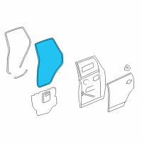 OEM 2009 Saturn Vue Door Weatherstrip Diagram - 95441612