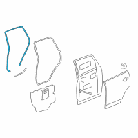 OEM Chevrolet Captiva Sport Weatherstrip On Body Diagram - 25913653