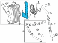 OEM Chevrolet Silverado Oil Cooler Gasket Diagram - 55511495