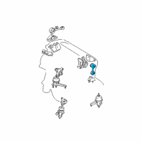 OEM 2003 Toyota Solara Rear Mount Diagram - 12364-28020