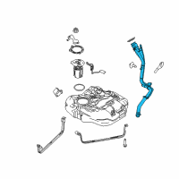 OEM 2013 Ford Focus Filler Pipe Diagram - BV6Z-9034-F