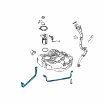 OEM Ford Focus Tank Strap Diagram - BV6Z-9054-C