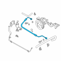 OEM 2000 Chevrolet Tracker Power Steering Hose Diagram - 30020986