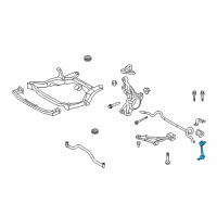 OEM 2010 Lincoln MKX Stabilizer Link Diagram - 7T4Z-5K483-A