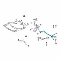 OEM 2014 Lincoln MKX Stabilizer Bar Diagram - BT4Z-5482-A