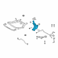 OEM 2015 Lincoln MKX Knuckle Diagram - BT4Z-3K185-A