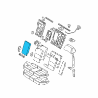 OEM 2004 BMW M3 Armrest Leather Diagram - 52-20-8-254-995