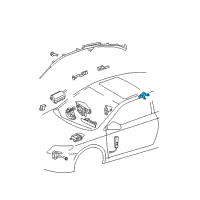 OEM 2005 Scion tC Side Impact Sensor Diagram - 89833-21010