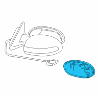 OEM 2002 Lexus SC430 Mirror Outer, LH Diagram - 87961-24200