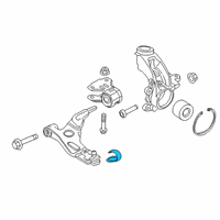 OEM 2014 Ford Escape Knuckle Lock Ring Diagram - CV6Z-3K050-A