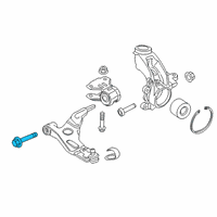 OEM 2019 Ford Transit Connect Lower Control Arm Mount Bolt Diagram - -W708433-S442