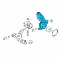 OEM 2022 Ford Transit Connect Knuckle Diagram - KV6Z-3K186-A