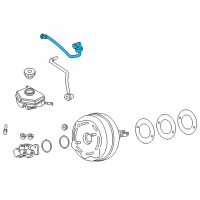 OEM 2015 BMW ActiveHybrid 3 Vacuum Pipe Diagram - 11-66-7-603-052