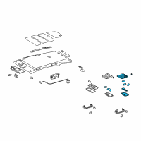 OEM Lexus RX400h Lamp Assy, Map Diagram - 81260-48140-B0